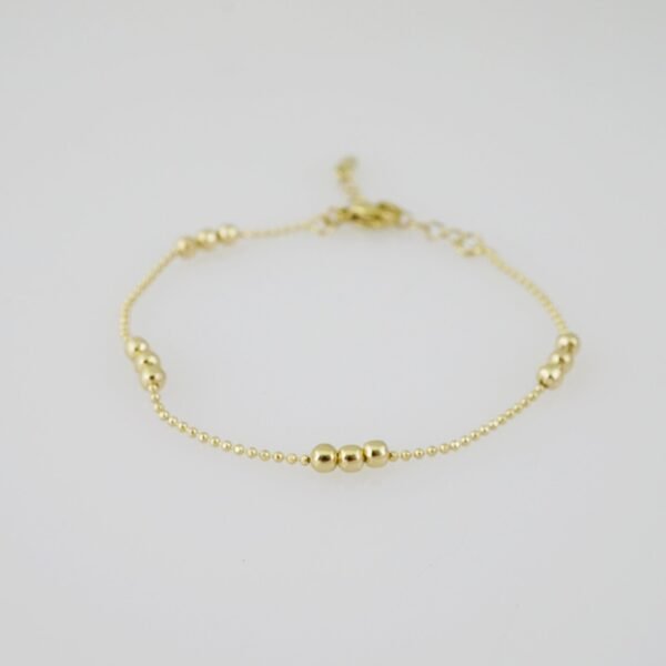 B1389 Bracelet - Pulseras - Plain - 14K Real Color - Image 2