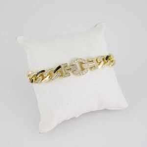 B1400 Bracelet - Pulseras - Zircon Stone - 14K Real Color