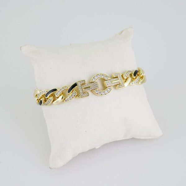 B1400 Bracelet - Pulseras - Zircon Stone - 14K Real Color