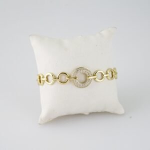 B1404 Bracelet - Pulseras - Zircon Stone - 14K Real Color