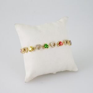 B1405 Bracelet - Pulseras - Zircon Stone - 14K Real Color