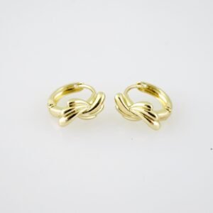 E1984 Earrings - Aretes - Plain - 14k Real Color