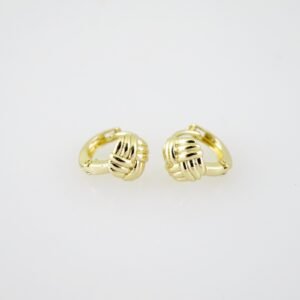 E1985 Earrings - Aretes - Plain - 14k Real Color