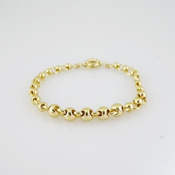 B1406 Bracelet - Pulseras - Plain - 14K Real Color - Image 2