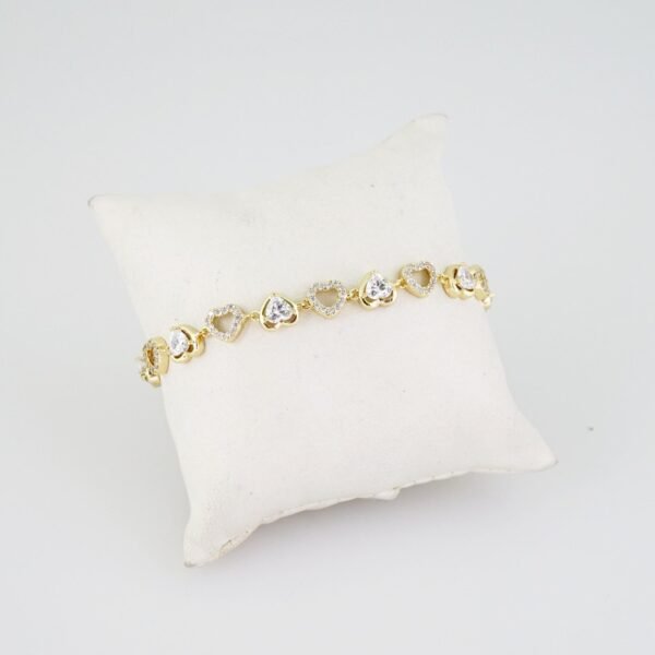 B1409 Bracelet - Pulseras - Zircon Stone - 14K Real Color