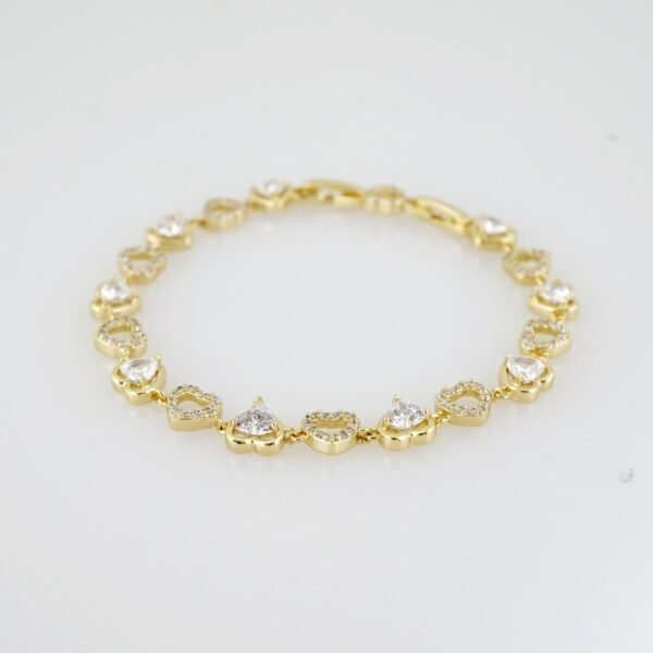 B1409 Bracelet - Pulseras - Zircon Stone - 14K Real Color - Image 2