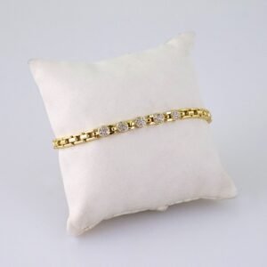 B1355 Bracelet - Pulseras - Zircon Stone - 14K Real Color