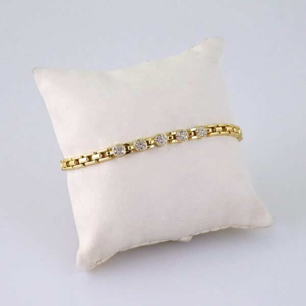 B1355 Bracelet - Pulseras - Zircon Stone - 14K Real Color