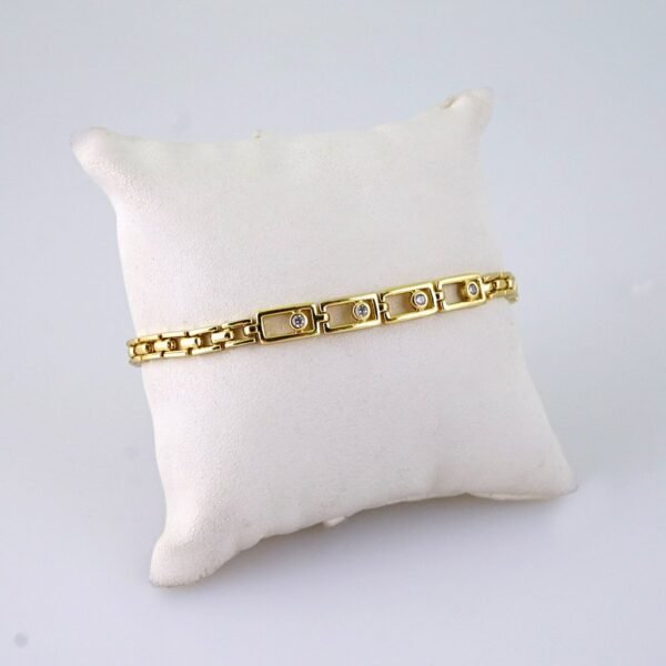 B1359 Bracelet - Pulseras - Zircon Stone - 14K Real Color