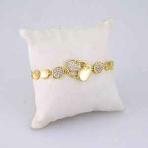 B1360 Bracelet - Pulseras - Zircon Stone - 14K Real Color