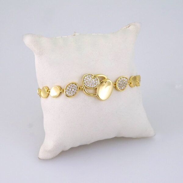 B1360 Bracelet - Pulseras - Zircon Stone - 14K Real Color
