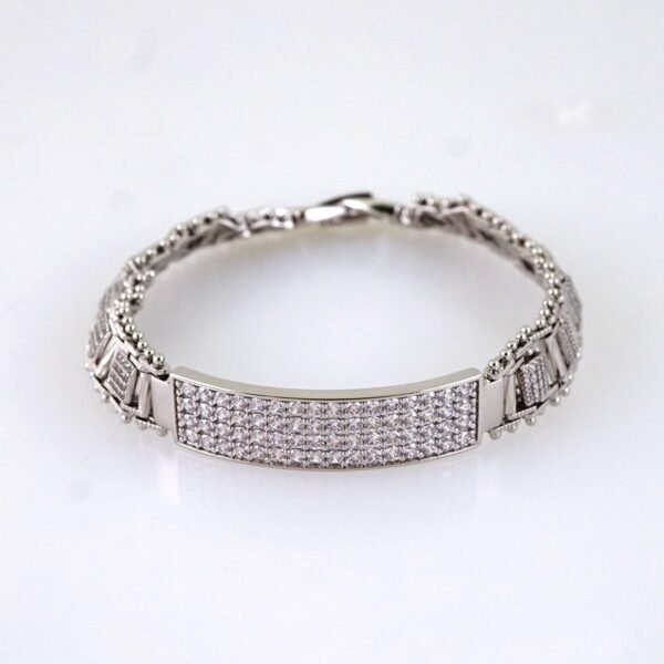 B1361 Bracelet - Pulseras - Zircon Stone - Silver Color - Image 2