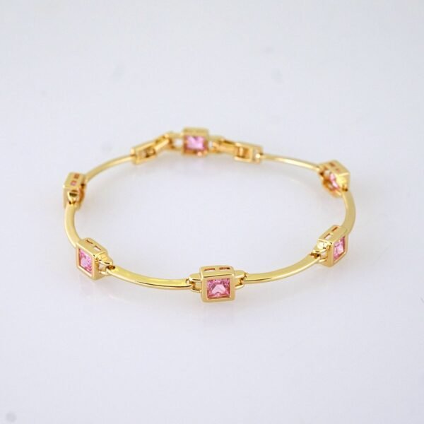 B1370 Bracelet - Pulseras - 14K Real Color - Pink - Image 2