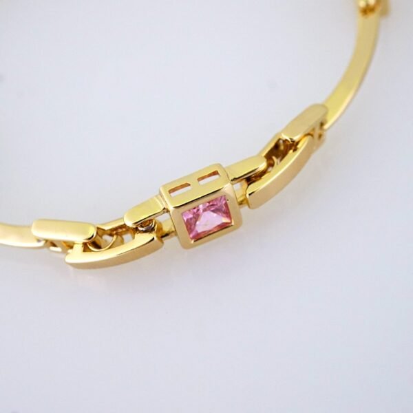B1370 Bracelet - Pulseras - 14K Real Color - Pink - Image 3