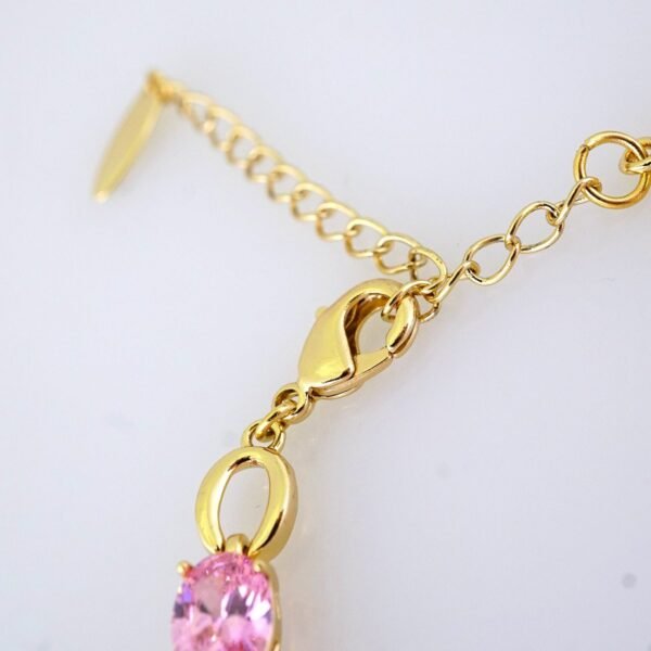 B1377 Bracelet - Pulseras - 14K Real Color - Pink - Image 3