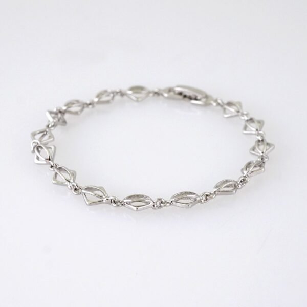 B1378 Bracelet - Pulseras - Plain - Silver Color - Image 2