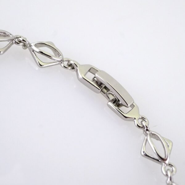 B1378 Bracelet - Pulseras - Plain - Silver Color - Image 3