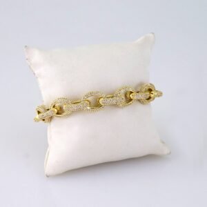B1380 Bracelet - Pulseras - Zircon Stone - 14K Real Color