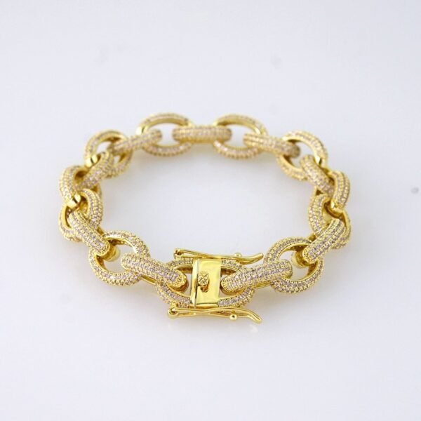 B1380 Bracelet - Pulseras - Zircon Stone - 14K Real Color - Image 2