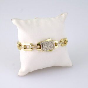 B1381 Bracelet - Pulseras - Zircon Stone - 14K Real Color