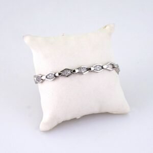 B1364 Bracelet - Pulseras - Zircon Stone - Silver Color