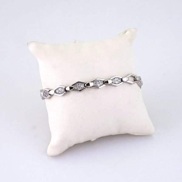 B1364 Bracelet - Pulseras - Zircon Stone - Silver Color