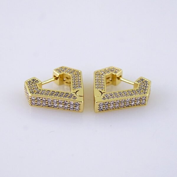 E1790 Women's Earrings - Aretes Dama - Zircon Stone - 14K Real Color