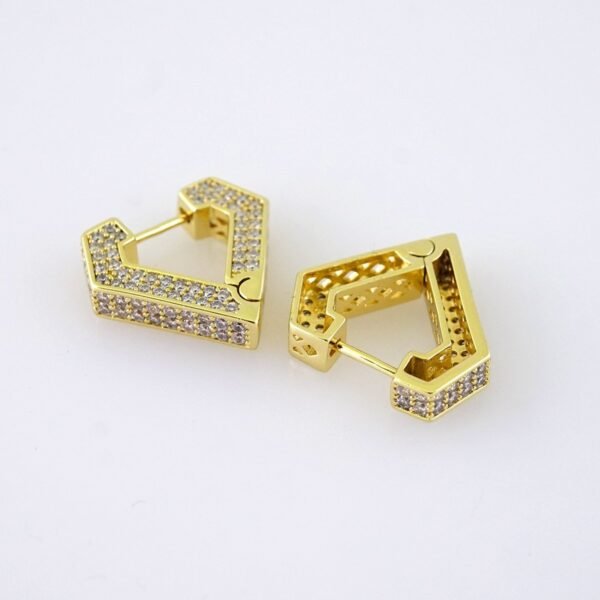 E1790 Women's Earrings - Aretes Dama - Zircon Stone - 14K Real Color - Image 2