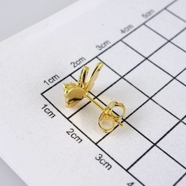 E1801 Women's Earrings - Aretes Dama - Zircon Stone - 14K Real Color - Image 3