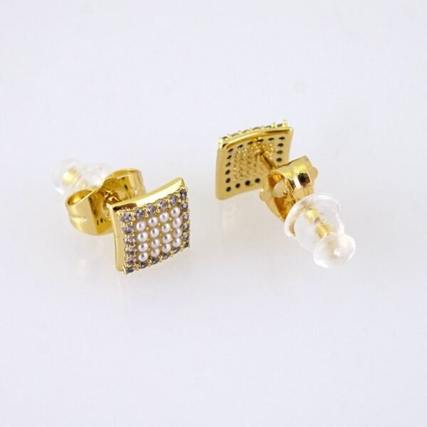 E1845 Earrings - Aretes - Zircon Stone - 14K Real Color - Image 2