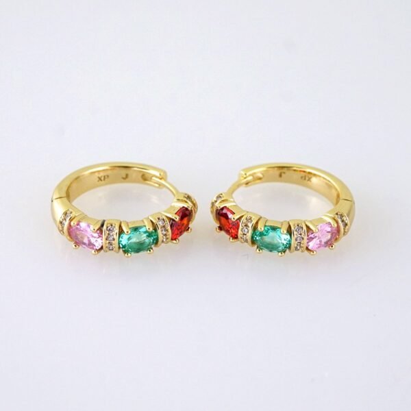 E1865 Earrings - Aretes - 14K Real Color