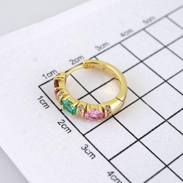 E1865 Earrings - Aretes - 14K Real Color - Image 3