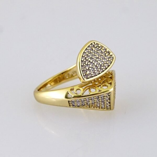 R645  RING - ANILLO - Zircon Stone - 14K Real Color - Image 2