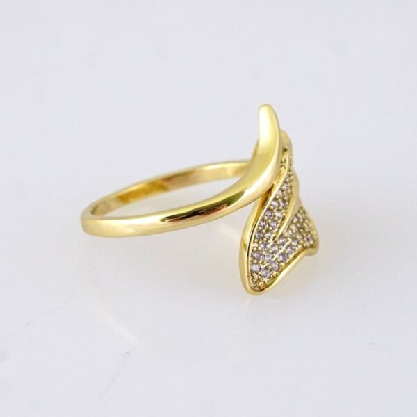 R647  RING - ANILLO - Zircon Stone - 14K Real Color - Image 2