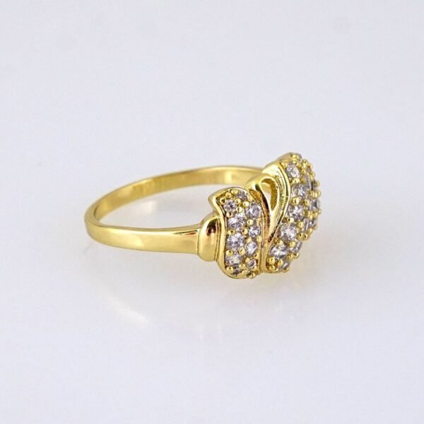 R649  RING - ANILLO - Zircon Stone - 14K Real Color - Image 2