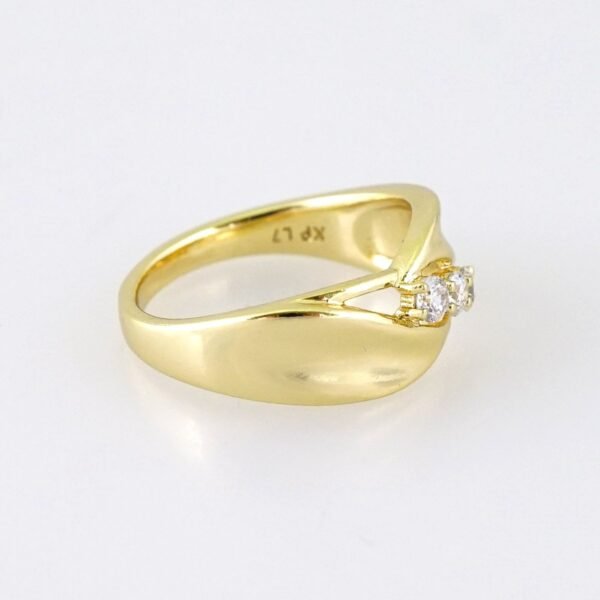 R652 RING - ANILLO - Zircon Stone - 14K Real Color - Image 2
