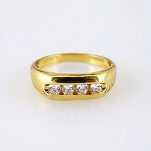 R655 RING - ANILLO - Zircon Stone - 14K Real Color