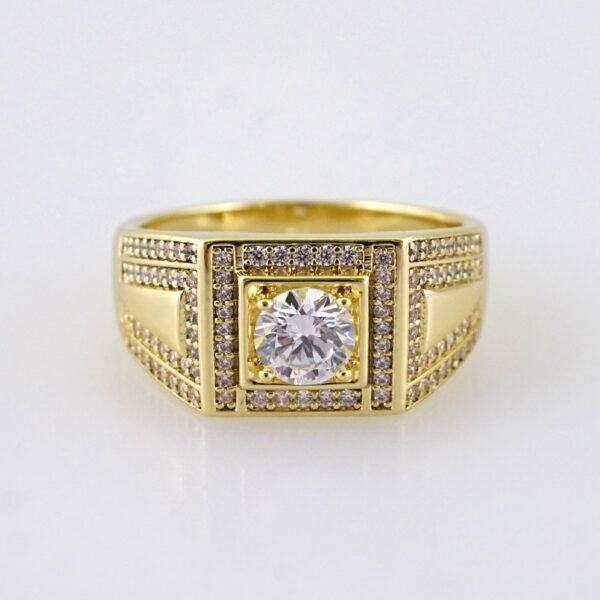 R660 RING - ANILLO - Zircon Stone - 14K Real Color