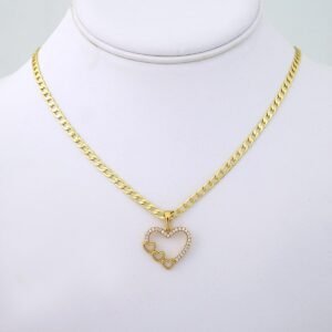 SET1459 Cadenas & Colgantes - Chain & Pendants - 14K Real Color - Zircon Stone - 3mmX45cm