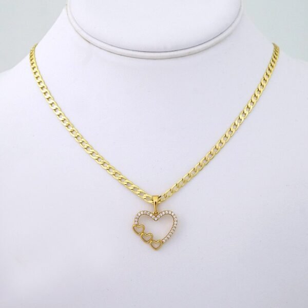 SET1459 Cadenas & Colgantes - Chain & Pendants - 14K Real Color - Zircon Stone - 3mmX45cm