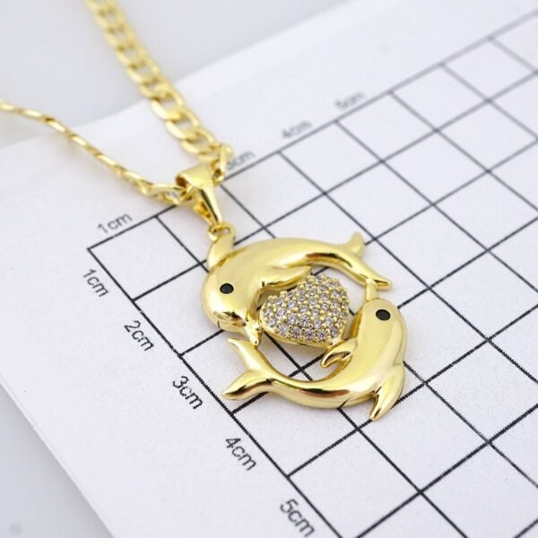 SET1460 Cadenas & Colgantes - Chain - Pendants - Zircon Stone - 14K Real Color - 5mmX50cm - Image 3