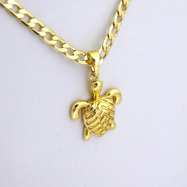 SET1461 Chain & Colgantes- Choker W - Pendants- 14K Real Color - Zircon Stone - 3mm x60cm - Image 2