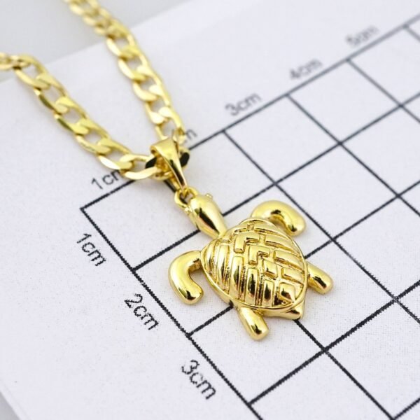 SET1461 Chain & Colgantes- Choker W - Pendants- 14K Real Color - Zircon Stone - 3mm x60cm - Image 3