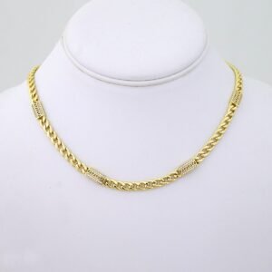 SET1462 Gargantilla - Choker W - Zircon Stone - 14K Real Color