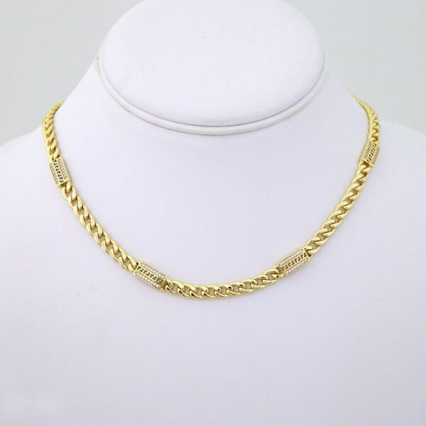 SET1462 Gargantilla - Choker W - Zircon Stone - 14K Real Color