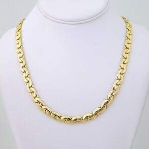 SET1464 Gargantilla - Choker W - Zircon Stone - 14K Real Color - 8mmX60cm