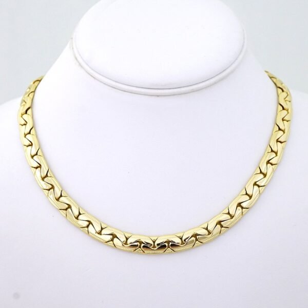 SET1465 Gargantilla - Choker W - Zircon Stone - 14K Real Color - 8mmX45cm