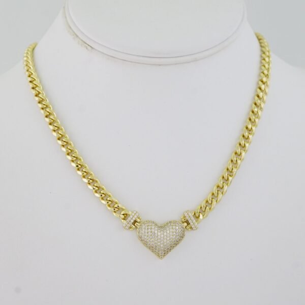 SET1498 Gargantilla - Choker W - Zircon Stone - 14K Real Color