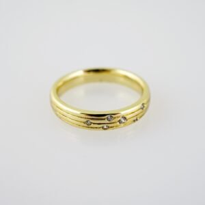 R694 RING - ANILLO - Zircon Stone - 14K Real Color
