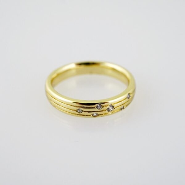R694 RING - ANILLO - Zircon Stone - 14K Real Color